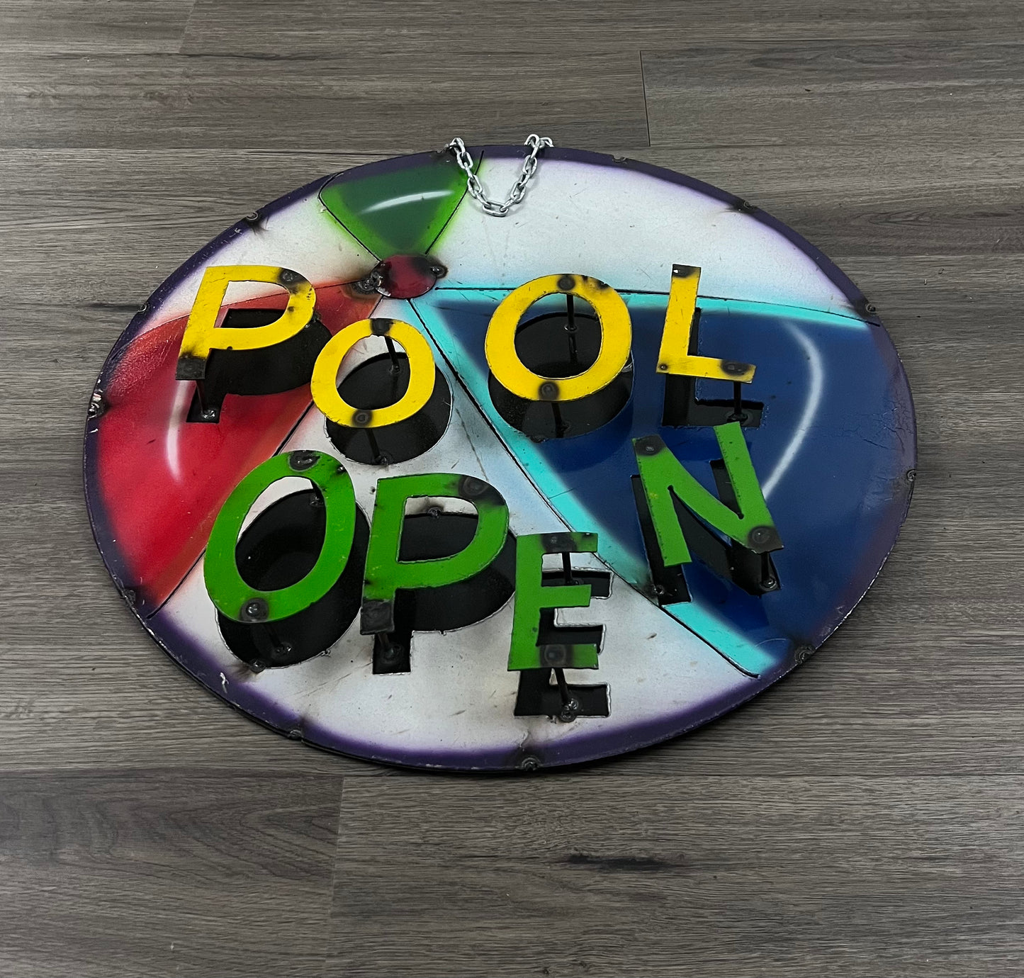 "Pool Open" 22" Sign