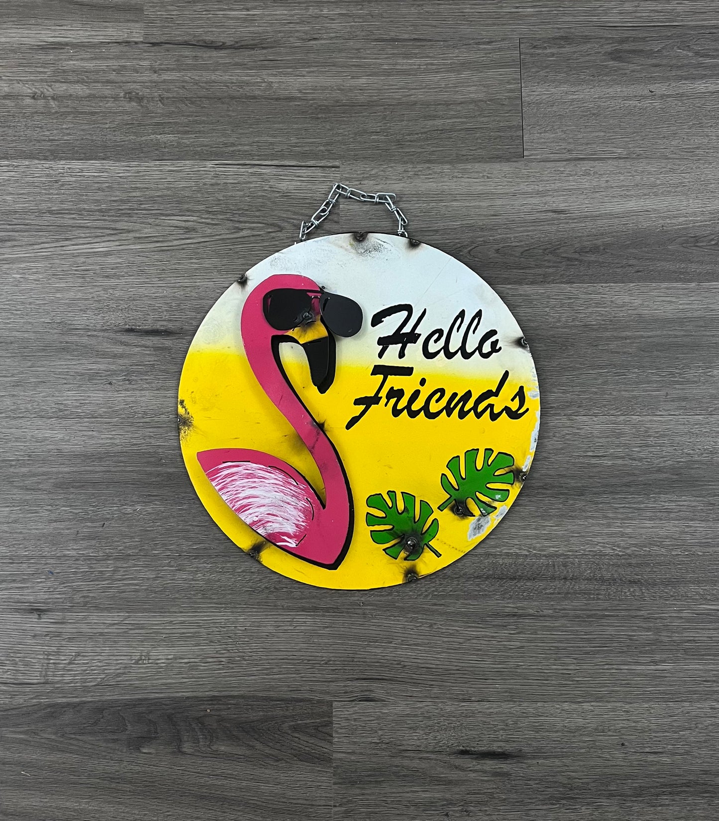 "Hello Friends" 15" Sign